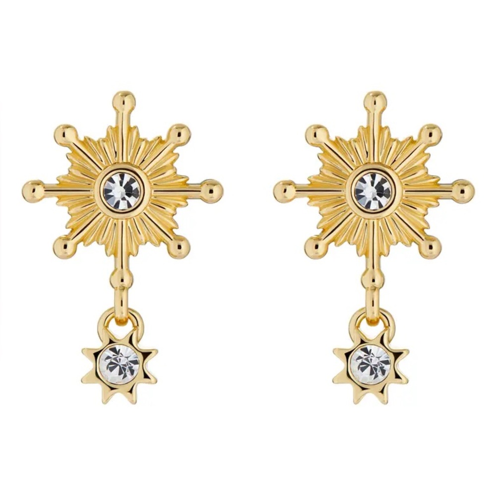 Ted Baker Celtis Celestial Cubic Zirconia Star Drop Earrings
